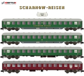 Hobbytrain H22203 - N 4-tlg. Personenwagenset Scharnow der DB; Ep. IIIb - Set 2